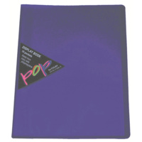 Display Book A4 Colby 10 Pocket Pop P248A Purple