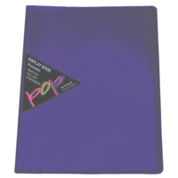 Display Book A4 Colby 20 Pocket Pop P248A Purple