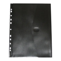 File polywally A4 With Filing Strip P326A Black
