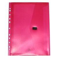 File polywally A4 With Filing Strip P326A Pink