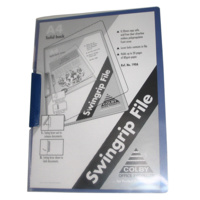 Swinggrip File A4 Colby 190A Blue HOLDS 20 sheets of 80 GSM paper