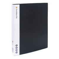 Clamp & Bar Punchless File A4 Marbig Black 2009002 