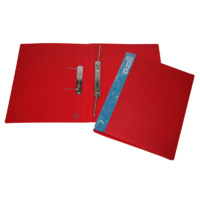 Spring Transfer File Colby 104A PP Red 312x237mm and 20mm spine acid free polypropylene