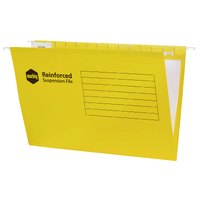 Suspension Files  Marbig FC Yellow With Tabs + Inserts 8100255 Box 50 Marbig