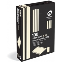 Manilla Folder F/Cap Olympic Buff box 100 193860 Foolscap Standard