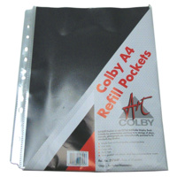 Display Book Colby A4 10 Pocket 257A4P Refills Art book black acid free insert paper in each page
