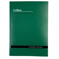 Account Book Collins A60 18 Money Column 10318