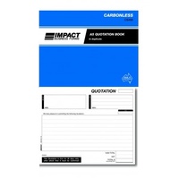 Quotation Books Duplicate Carbonless Impact A5 CS450