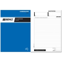 Quotation Books Duplicate Carbonless Impact A4 CS460