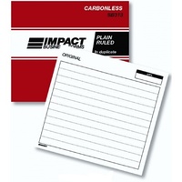 Plain Ruled Books Duplicate Carbonless SB313 Impact 4x5″ size: 110mm x 127mm
