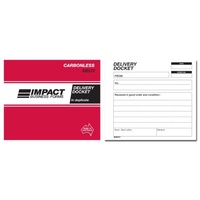 Delivery Docket Books Duplicate Carbonless 4x5 Impact SB312