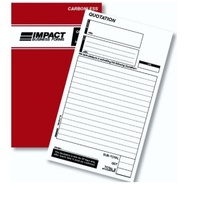Quotation Books Duplicate Carbonless Impact 8 x 5 SB321 203x127mm