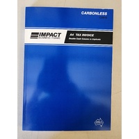 Invoice Book A4 Triplicate CS610 Carbonless DMC 1 money column 50 page Impact 