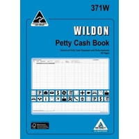 Petty Cash Book Wildon A4 56 Page GST Ready 371W - each 