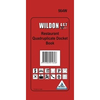 Restaurant Docket Pad Wildon Quadruplicate WIL564 564W