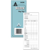 Pay Slip Pad Wildon WIL040 - PAD 9314304010407 #40W 75mm x 180mm 50 sheets