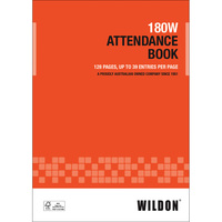 Attendance Book Wildon 180W A4 128 pages