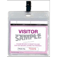 Visitors Pass and Fire Register Plastic Wallet Zions WCVSFR Pack 25 