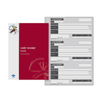 Cash Receipt Book  3up Duplicate Carbonless Zions SBE5 - 210x145mm Small Business Essentials 