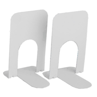 Bookends 7 inch KW224 White With Non Slip Base Pair