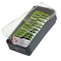Business Card Case 600 card Lime grey 87037 - Professional Series