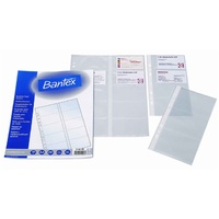 Business Card Book A4 Refill Bantex 2140 Pack 10