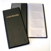 Business Card Book  96 Cards 110x250mm OMBCF96BK Black Cumberland 