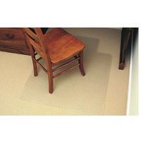 Chairmat  Low Pile <6 Carpet Key Hole 114x134cm for carpet less than 6mm - for home small office, occasional use. PVC Marbig 87445 Economy
