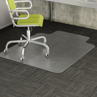 Chairmat  Low Pile <6 Carpet Key Hole  91x121cm for carpet up to 6mm carpet including underlay PVC Marbig 87220