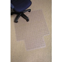 Chairmat  Low Pile <6 Carpet Key Hole  91x121cm for carpet up to 6mm carpet including underlay Marbig 87221 Dura Mat Grid Pattern