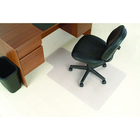Chairmat Deep Pile <15 Carpet Key Hole 114x135cm for carpet up to 15mm thick including underlay PVC Jastek 