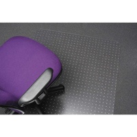 Chairmat Polycarbonate rectangle 120x150cm Marbig 87191 Suitable for any carpet thickness.