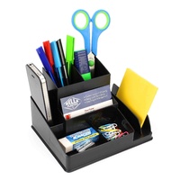 Desk Tidy Organiser Italplast I35 Black - each 