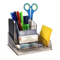 Desk Tidy Organiser Italplast I35 Smoke