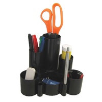 Desk Tidy Tubes Italplast I30 Black Tubes