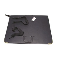 600A2 Zippered A2 PVC Artists Portfolio with rings and handle. Black Colby - METRO SYDNEY MELBOURNE BRSIBANE ONLY, NO COUNTRY DELIVERIES