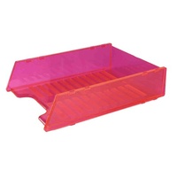 Desk Tray Italplast Multi Fit I60 Neon Red