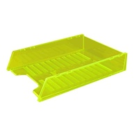 Desk Tray Italplast Multi Fit I60 Neon Yellow