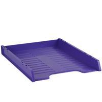 Desk Tray A4 I65 Grape Slimline 40x350x260mm Italplast I65FG Multi Fit Fruit Grape Purple