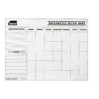 Desk Mat 10553RFL refill undated Desk Calendar 12 sheets for PVC Cover 444x573mm Black fits Sasco 10553 planner