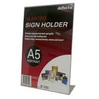 Deflecto A5 Portrait Slanted Sign Holder 47501