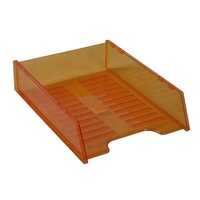 Desk Tray Italplast Multi Fit I60 Tinted Orange