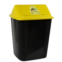 Waste Bin 32 Litre Separation Co Mingel I84CM Italplast 320 (L) x 360 (W) x 520 (H) yellow