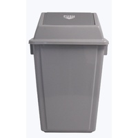 Swing Top Bin 58 Litre I183 GREY 335 (L) x 465 (W) x 755 (H) - each 
