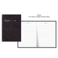 Diary Collins Any Year A4 1 day to page 146 15044 does not have times Undated 