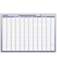 Writeraze Perpetual Year Planner 500x700mm 12805 LAMINATED