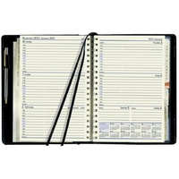 Diary 2022 Elite 1150 A5 Week Monthly Tabs Black Page size 190x127mm COMPACT 