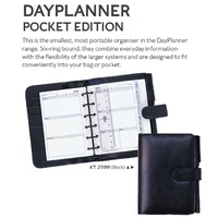 DayPlanner KT2599 Pocket Edition Organiser PU Snap Close page 120x81mm Smallest
