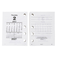 Calendar Side Hole Refill 2027 SIDE HOLE day DCRS-27 86566 SHCR27 Sasco or Collins