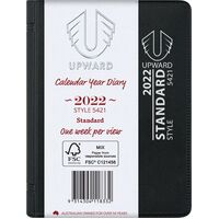 Diary 2022 Upward 5421 A7 Sewn Week PVC Standard Mini pocket size 105x74mm